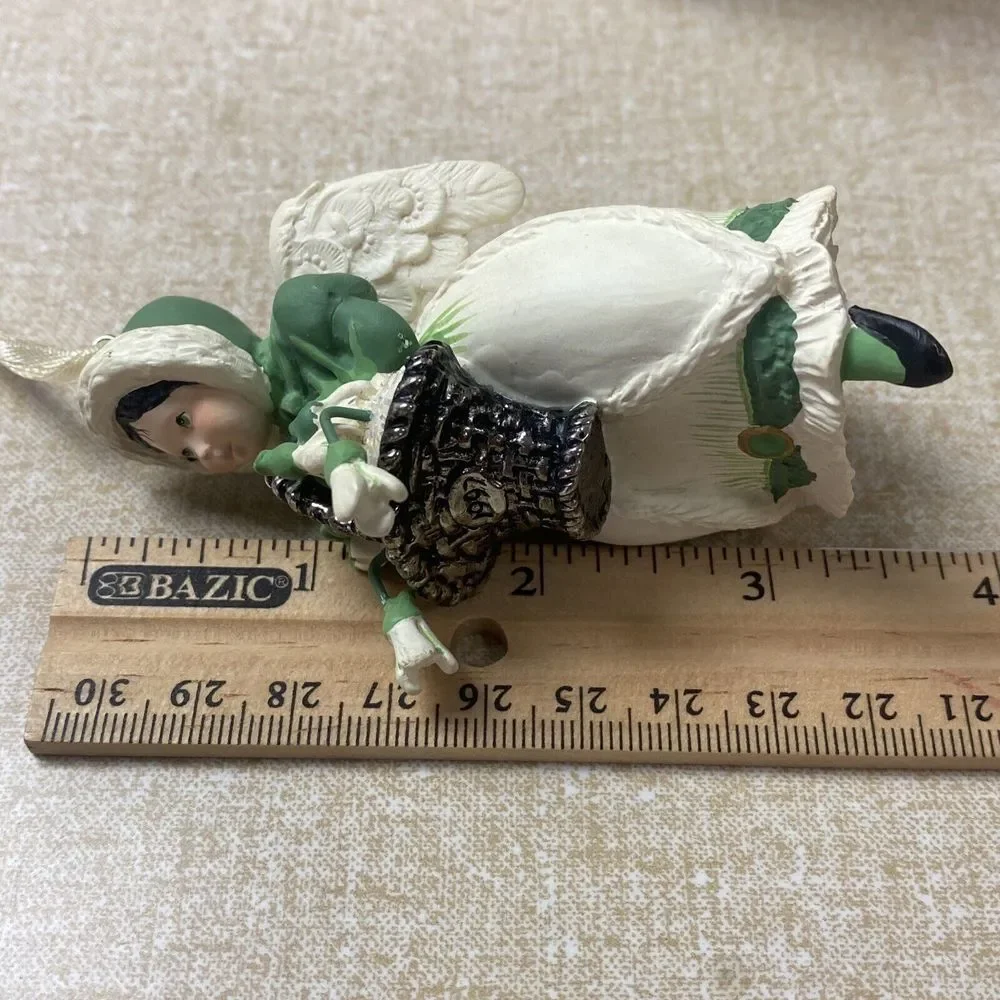Hallmark Keepsake Ornament Snowdrop Angel Holding Basket The Language of Flowers